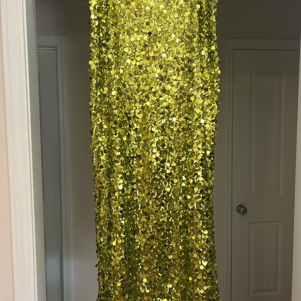 Peppermayo Gold Sequin Maxi Skirt